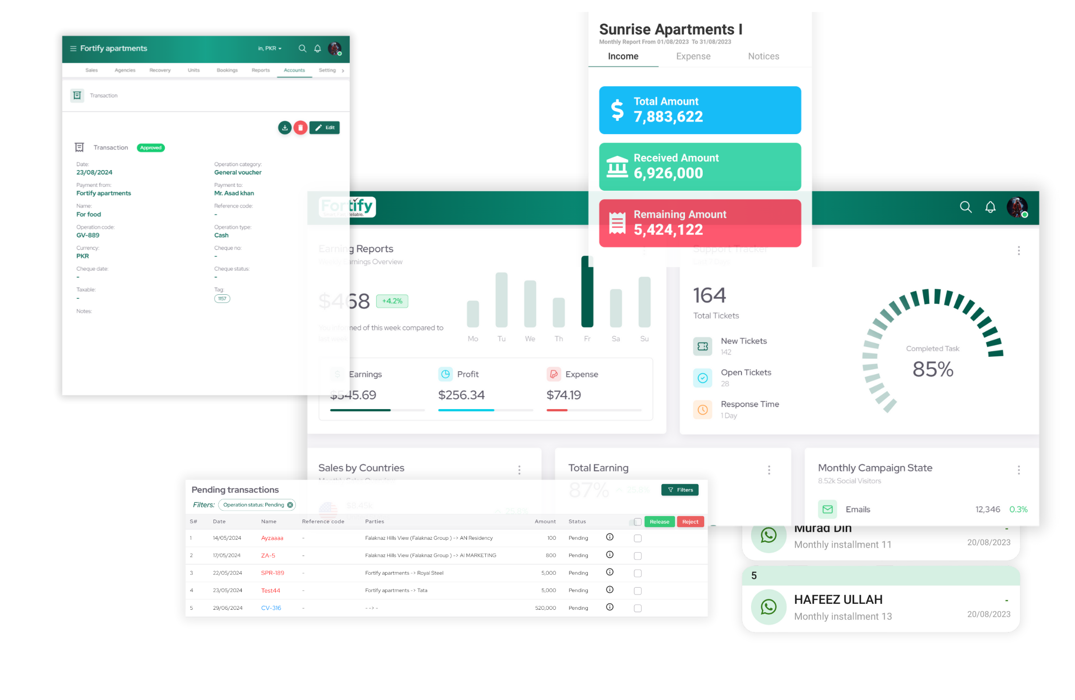 Town House Management Features